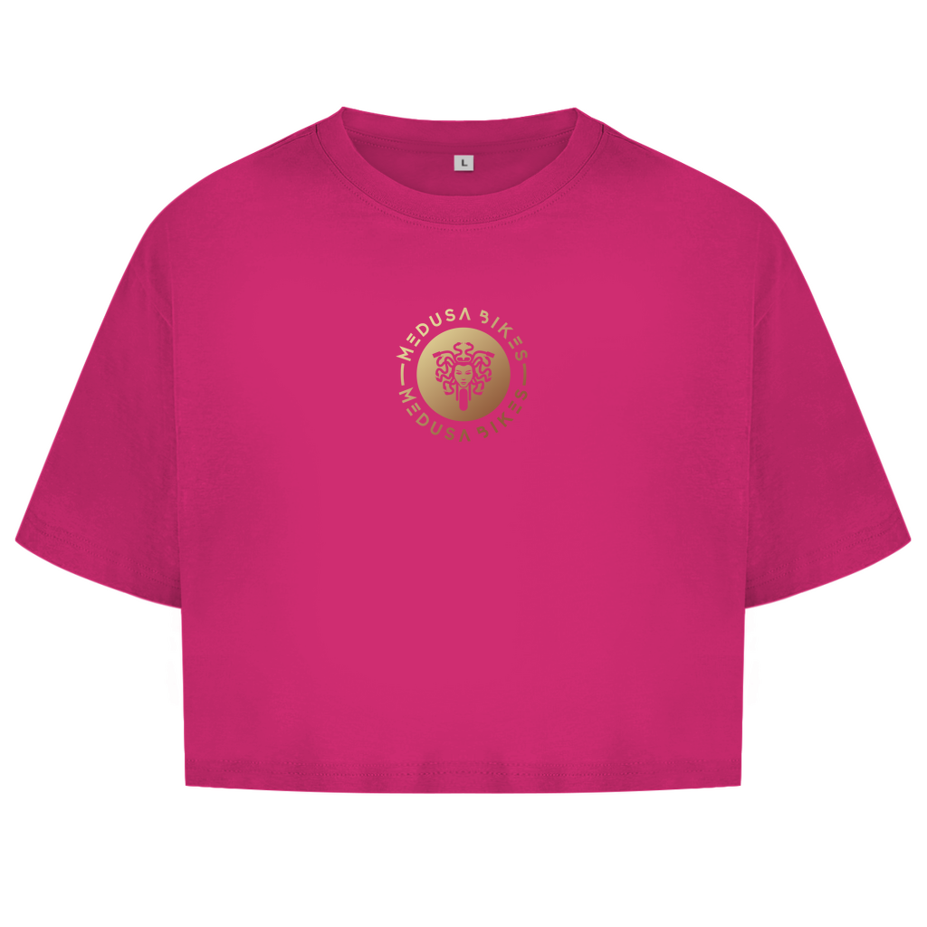 MEDUSA BIKES® - TOP CORTO PARA MUJER “LOGO DELANTERO” - LÍNEA CORE 
