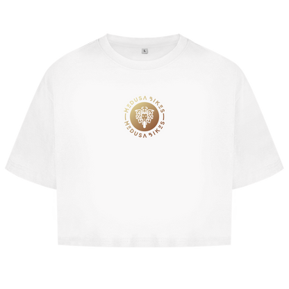 MEDUSA BIKES® - TOP CORTO PARA MUJER “LOGO DELANTERO” - LÍNEA CORE 