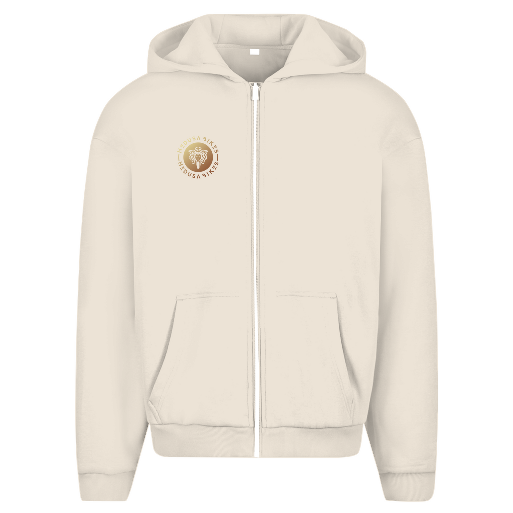 MEDUSA BIKES® - OVERSIZED FLUFFY ZIP HOODIE „FRONT LOGO“ - CORE LINE