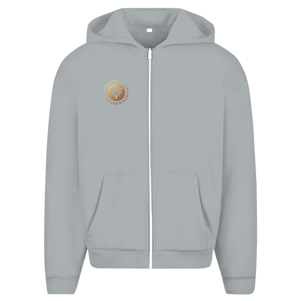 MEDUSA BIKES® - OVERSIZED FLUFFY ZIP HOODIE „FRONT LOGO“ - CORE LINE