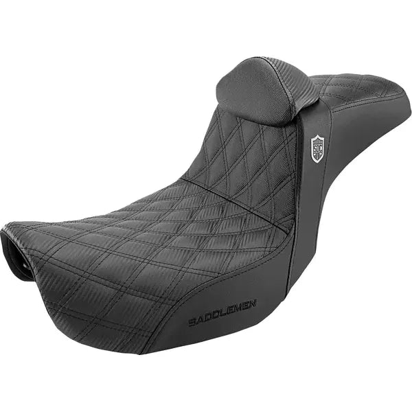 SADDLEMEN PRO SERIES SDC PERFORMANCE SEAT | DYNA 07-2017 2018-UP | ZWEISITZER | GELCORE™ & CARBON FIBER | W/BR