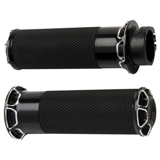 BEVELED FUSION GRIPS | ARLEN NESS | SCHWARZ ELOXIERT | 1" TBW & TC