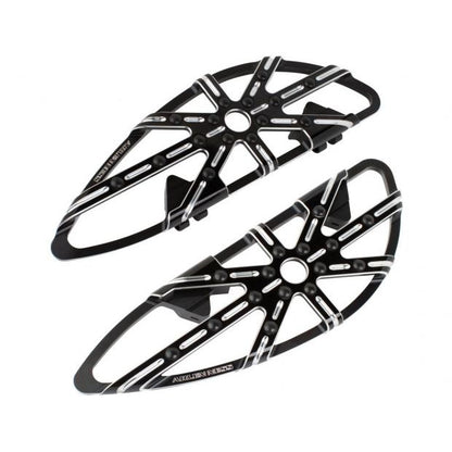 10-GAUGE DRIVER FLOORBOARDS | ARLEN NESS | SCHWARZ & CHROM, ANODISIERT FÜR VIELE HD MODELLE