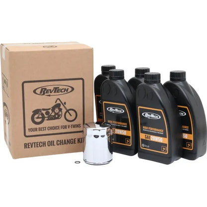 ÖLWECHSEL KIT M8 | REVTECH 20W50 | HARLEY-DAVIDSON TOURING, TRIKE & SOFTAIL (17-25)