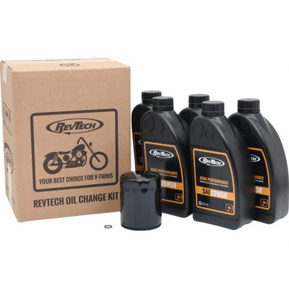 ÖLWECHSEL KIT M8 | REVTECH 20W50 | HARLEY-DAVIDSON TOURING, TRIKE & SOFTAIL (17-25)