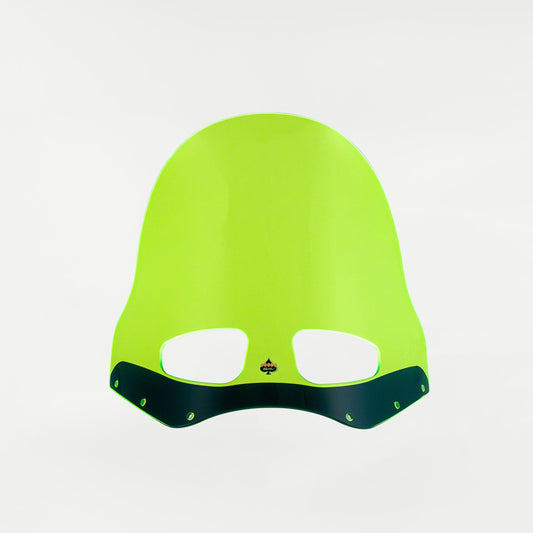 KOLOR FLARE WINDSCHILD 15 ZOLL GREEN ICE – ROAD WARRIOR FÜR DYNA / SOFTAIL / ROAD KING (1991–2024, JE NACH MONTAGESATZ)