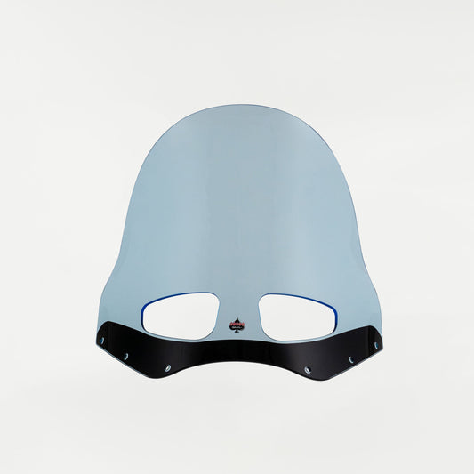 KOLOR FLARE WINDSCHILD 15 ZOLL BLUE ICE – ROAD WARRIOR FÜR DYNA / SOFTAIL / ROAD KING (1991–2024, JE NACH MONTAGESATZ)