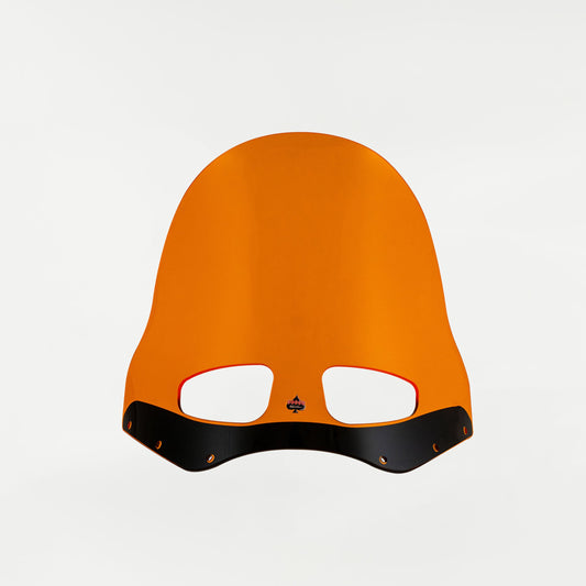 KOLOR FLARE WINDSCHILD 15 ZOLL ORANGE – ROAD WARRIOR FÜR DYNA / SOFTAIL / ROAD KING (1991–2024, JE NACH MONTAGESATZ)