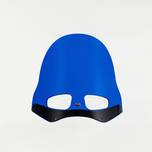 KOLOR FLARE WINDSCHILD 15 ZOLL BLAU – ROAD WARRIOR FÜR DYNA / SOFTAIL / ROAD KING (1991–2024, JE NACH MONTAGESATZ)