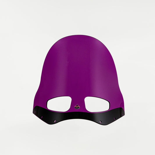 KOLOR FLARE WINDSCHILD 15 ZOLL LILA – ROAD WARRIOR FÜR DYNA / SOFTAIL / ROAD KING (1991–2024, JE NACH MONTAGESATZ)