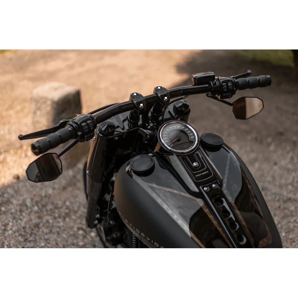 SOFTAIL 3" RISER SET FÜR 1,25" LENKER – SCHWARZ