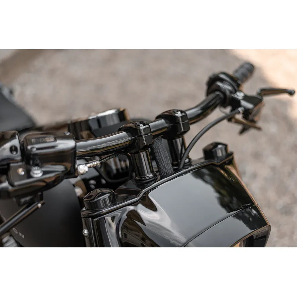 SOFTAIL 3" RISER SET FÜR 1,25" LENKER – SCHWARZ