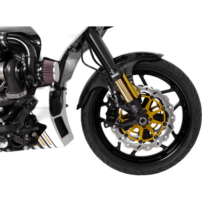 NIX 30 BLACKLINE GABEL | SCHWARZ | VORNE | FÜR HARLEY-DAVIDSON CVO ROAD GLIDE / STREET GLIDE – Produktbild 5