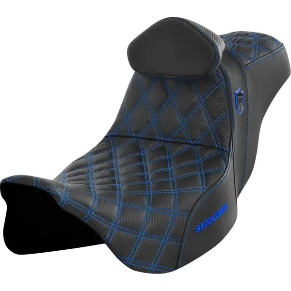SADDLEMEN PRO SERIES SDC PERFORMANCE SEAT | ZWEISITZER | FÜR FLT TOURING (08-23) BLUE STITCH