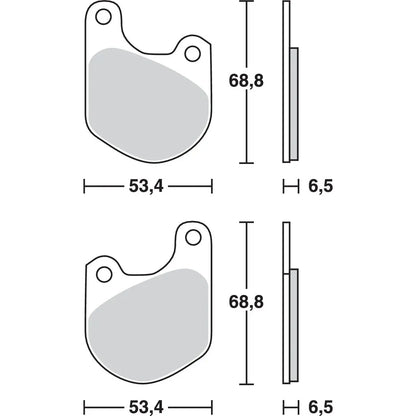 TRW KERAMIK-BREMSBELÄGE ORGANISCHE BASIS MCB511 – Produktansicht 1