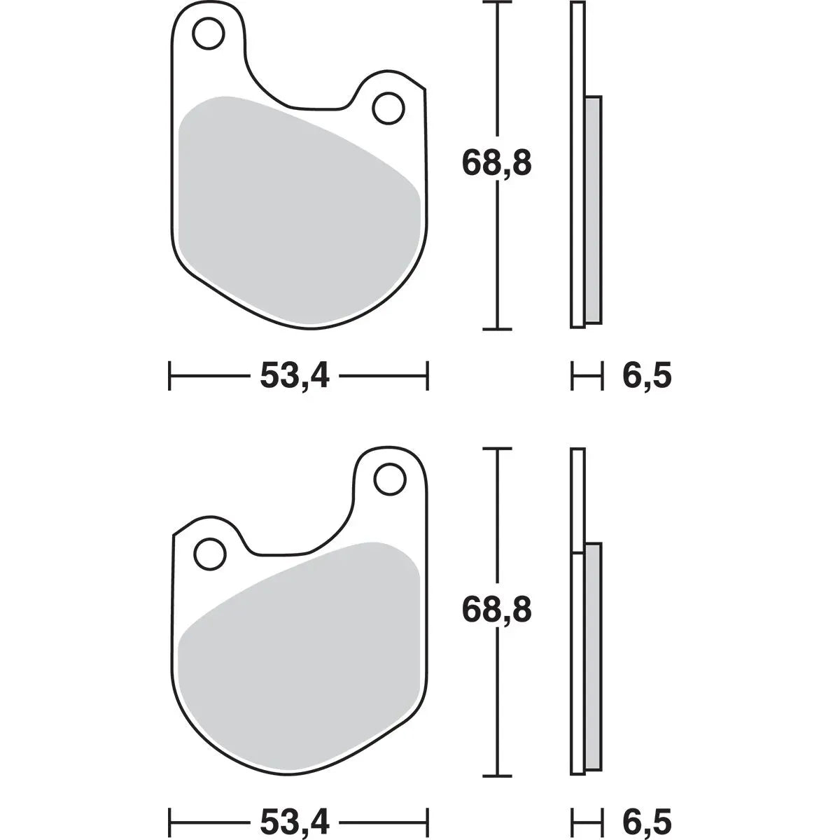 TRW KERAMIK-BREMSBELÄGE ORGANISCHE BASIS MCB511 – Produktansicht 3
