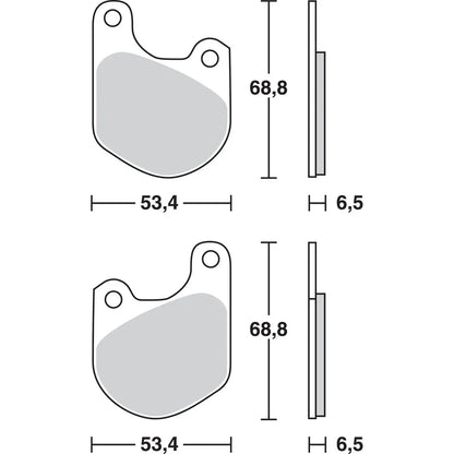 TRW KERAMIK-BREMSBELÄGE ORGANISCHE BASIS MCB511 – Produktansicht 3
