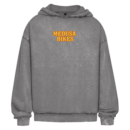 MEDUSA BIKES® – OVERSIZE HOODIE WASHED "ONLY LETTERS"
