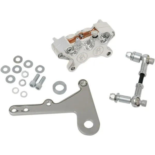 Classic-Bremssattel vorn, 10 Zoll für Harley-Davidson FLH/FLHC/FLHT – Poliert