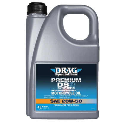 Drag Specialties 4-Liter-Kanister MOTORÖL E-DRAG DS3 VOLLSYNTHETISCH 20W50