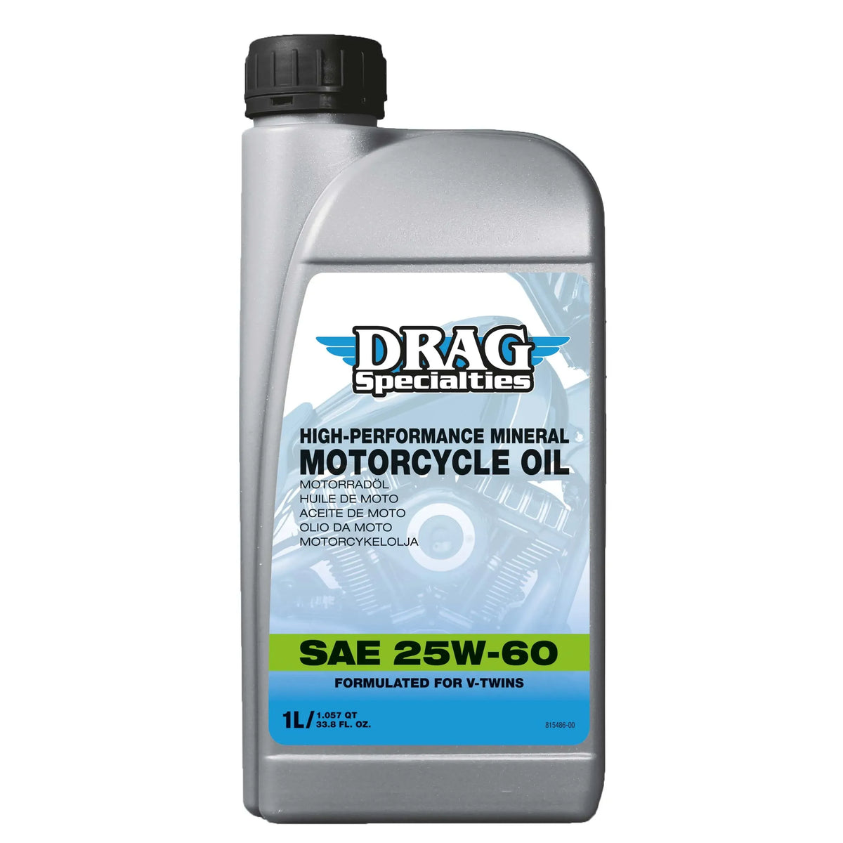 Drag Specialties 1-Liter-Flasche MOTORÖL E-DRAG MINERALISCH 25W60