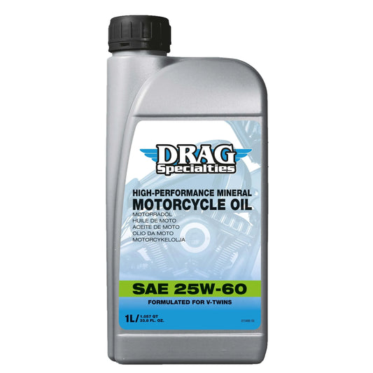 Drag Specialties 1-Liter-Flasche MOTORÖL E-DRAG MINERALISCH 25W60