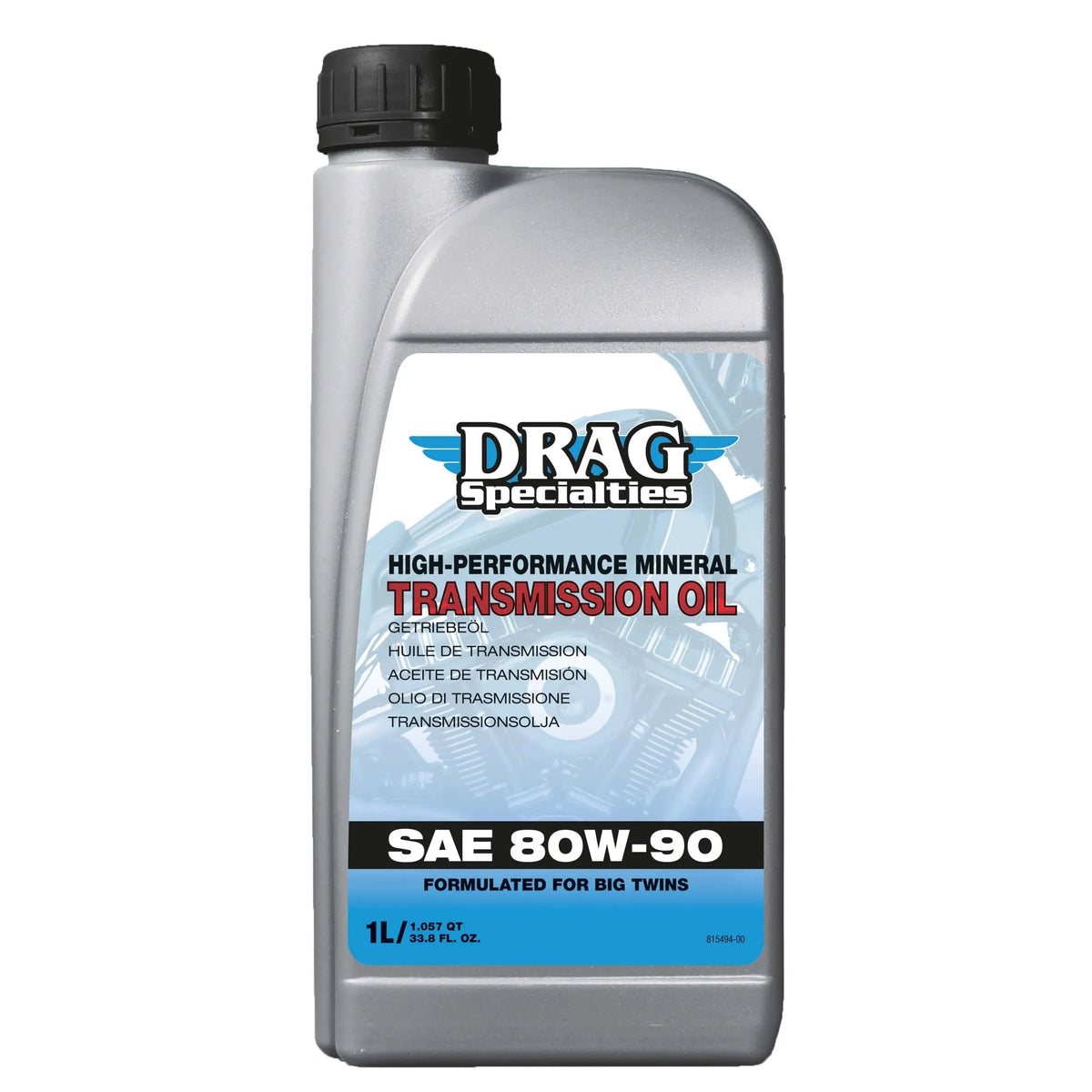 Drag Specialties 1-Liter-Flasche GETRIEBEÖL E-DRAG 80W90