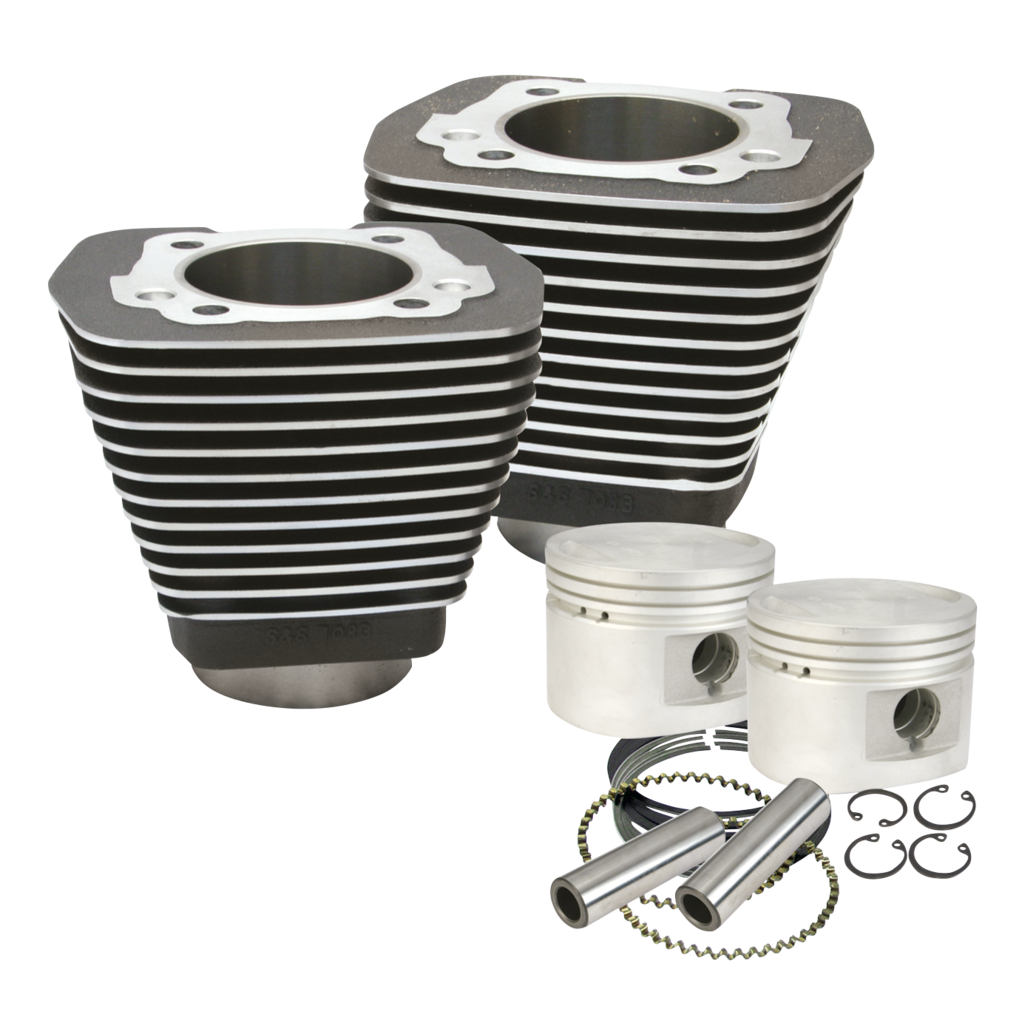S&S Evolution Big Twin Zylinderkit mit Kolben in Schwarz für FXR