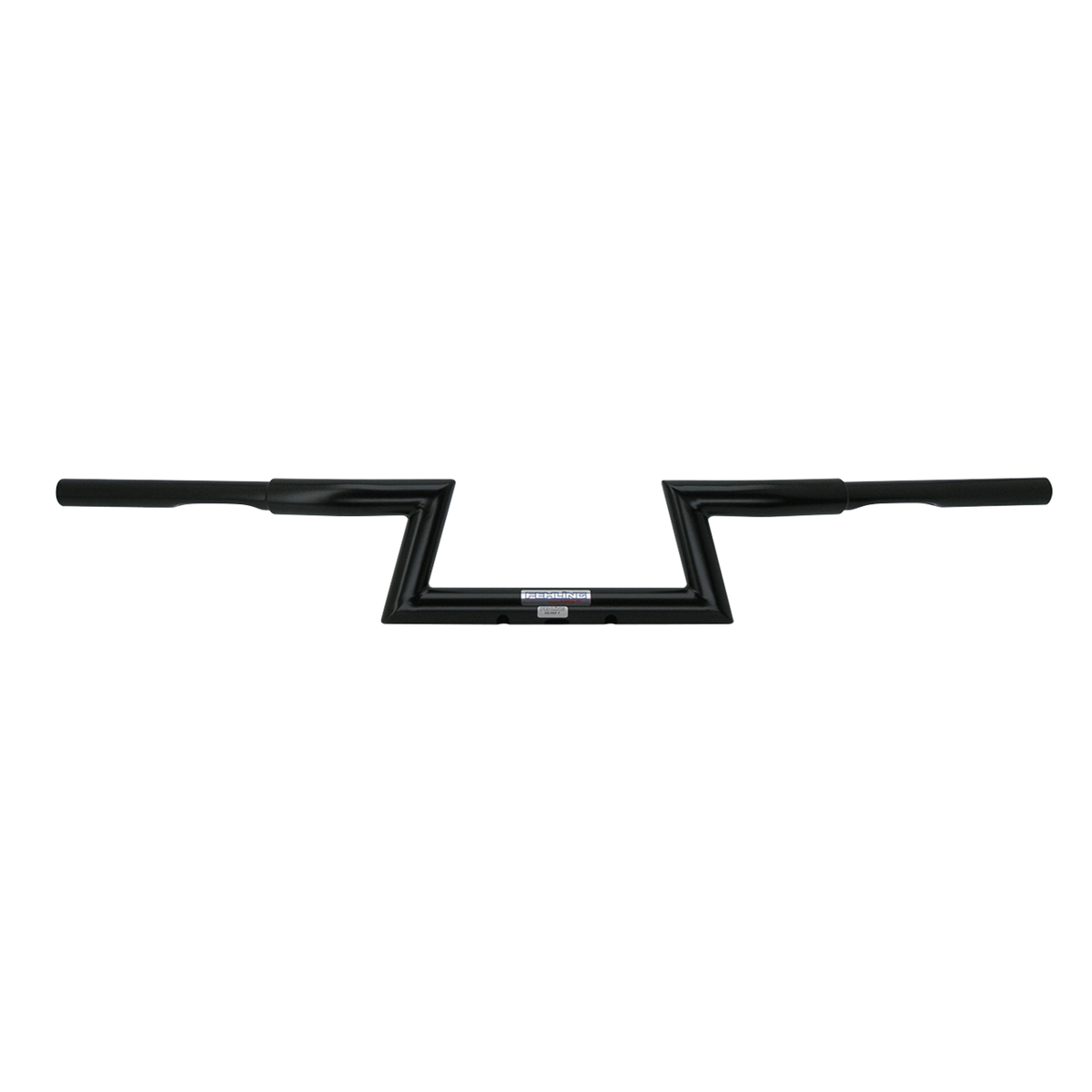 Schwarzer Fehling-Fat-Z-Bar-Lenker für Harley-Davidson FXR-Umbauten mit 1¼-Zoll-Risern