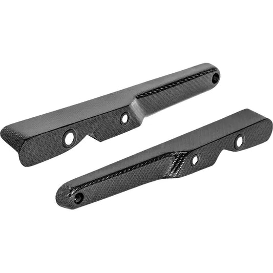 Carbon-Fenderstreben Paar für Harley-Davidson FXR, Schwarz glänzend