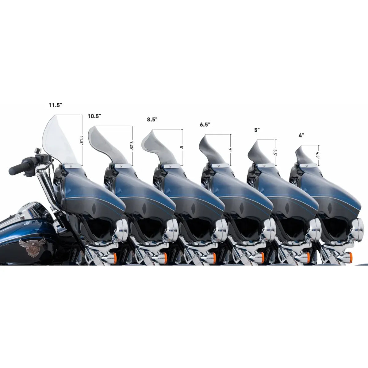 FLARE WINDSCHILD 5 ZOLL DARK SMOKE – STREET GLIDE / FLH TOURING (2014–2023) – PRODUKTBILD 2
