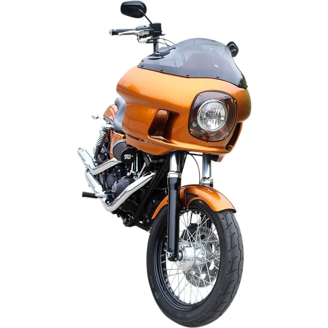 FXRP ERSATZSCHEIBE 9 ZOLL DARK SMOKE – DYNA / SOFTAIL M8 MIT FXRP-KIT (1991–2026) – PRODUKTBILD 3