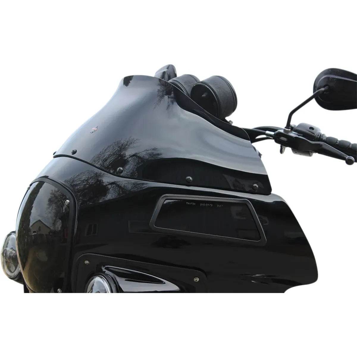 FXRP ERSATZSCHEIBE 9 ZOLL SCHWARZ – DYNA / SOFTAIL M8 MIT FXRP-KIT (1991–2026) – PRODUKTBILD 3