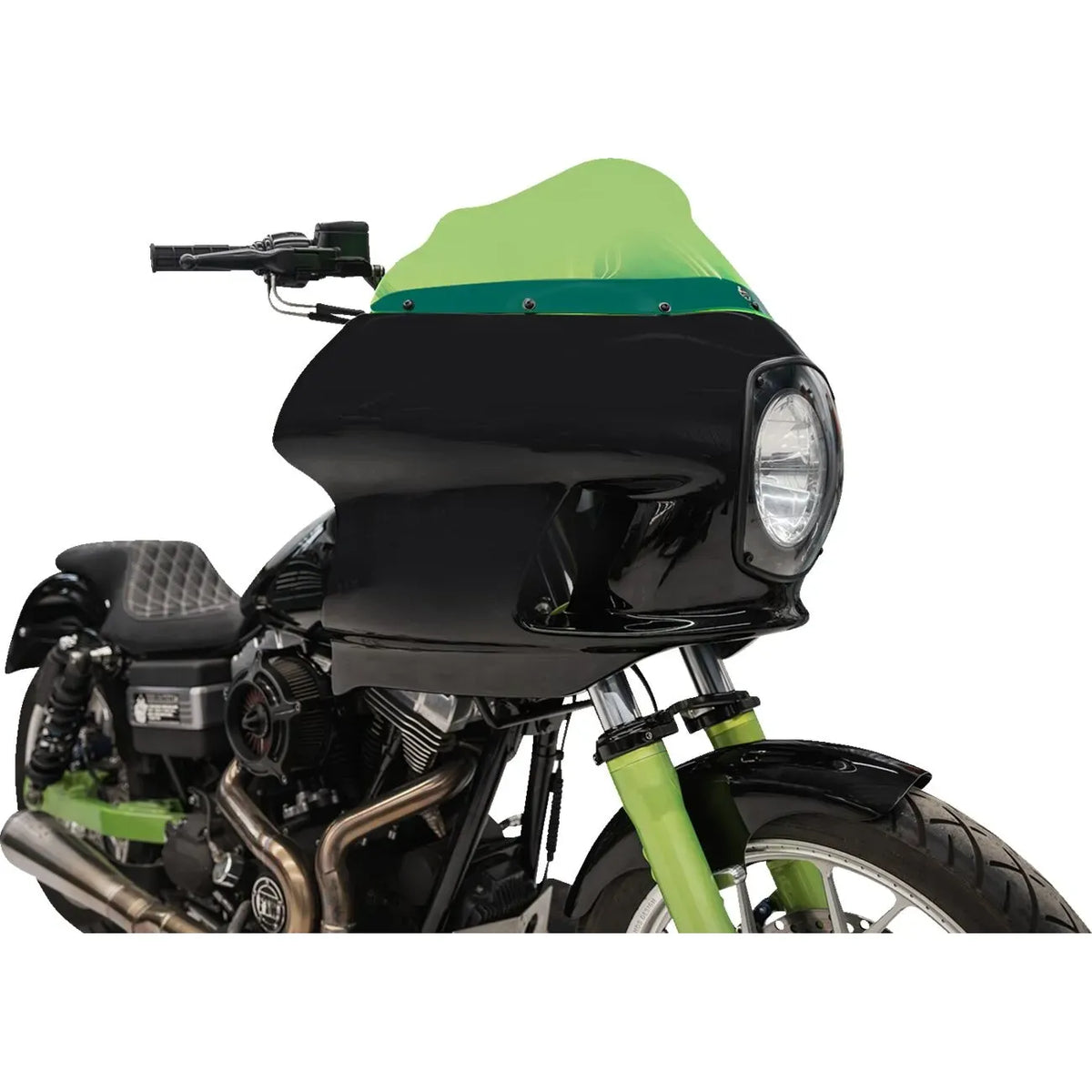 FXRP VERKLEIDUNGS-KOMPLETTKIT MIT 9-ZOLL-SCHEIBE DARK SMOKE – DYNA AUSSER WIDE GLIDE (2006–2017) – PRODUKTFOTO