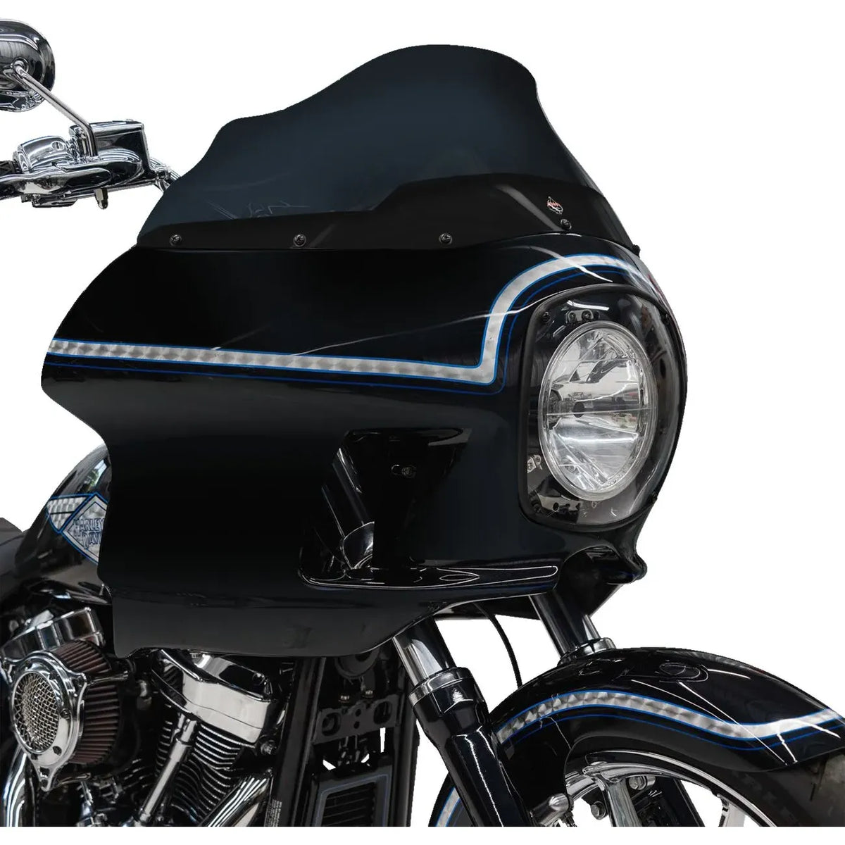FXRP VERKLEIDUNGS-KOMPLETTKIT MIT 9-ZOLL-SCHEIBE DARK SMOKE – SOFTAIL M8 (2018–2026) – PRODUKTBILD 6
