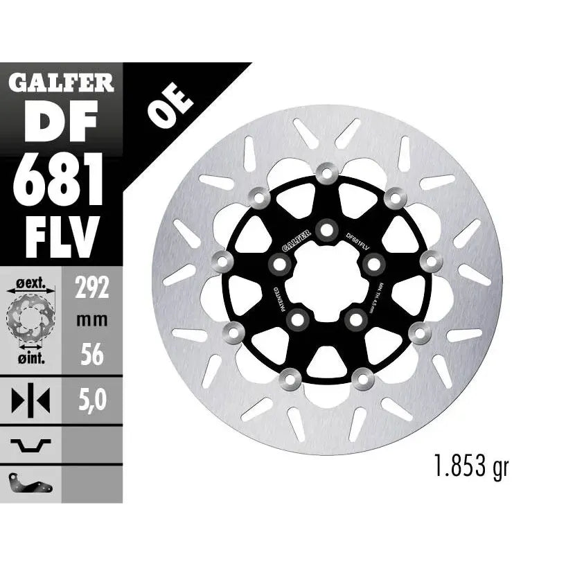 Galfer RUNDE Bremsscheibe DF681FLV – Produktansicht 2