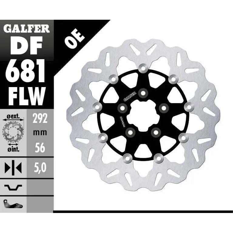 Galfer WAVE Bremsscheibe DF681FLW – Produktansicht 2