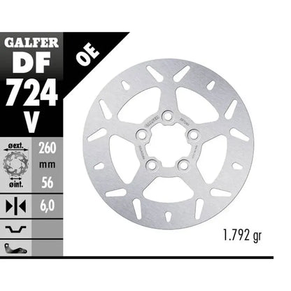 Galfer RUNDE Bremsscheibe DF724V – Produktansicht 2