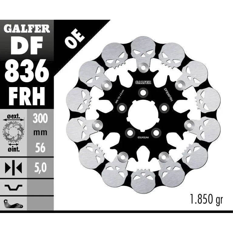Galfer SKULL Bremsscheibe DF836FRH – Produktansicht 2