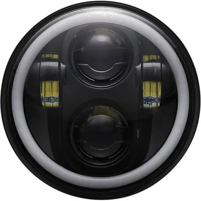 Schwarzer 5,75-Zoll-Halo-LED-Scheinwerfereinsatz für Harley-Davidson FXR2 und FXR3