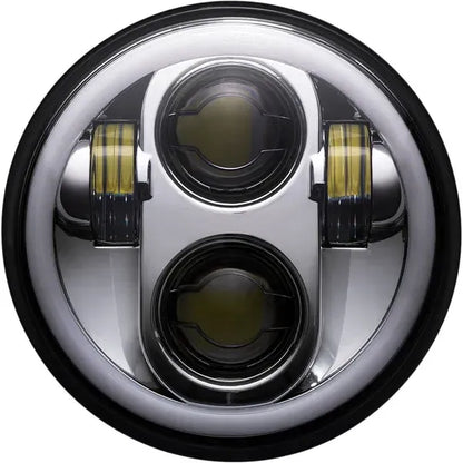 Chromfarbener 5,75-Zoll-Halo-LED-Scheinwerfereinsatz für Harley-Davidson FXR2 und FXR3