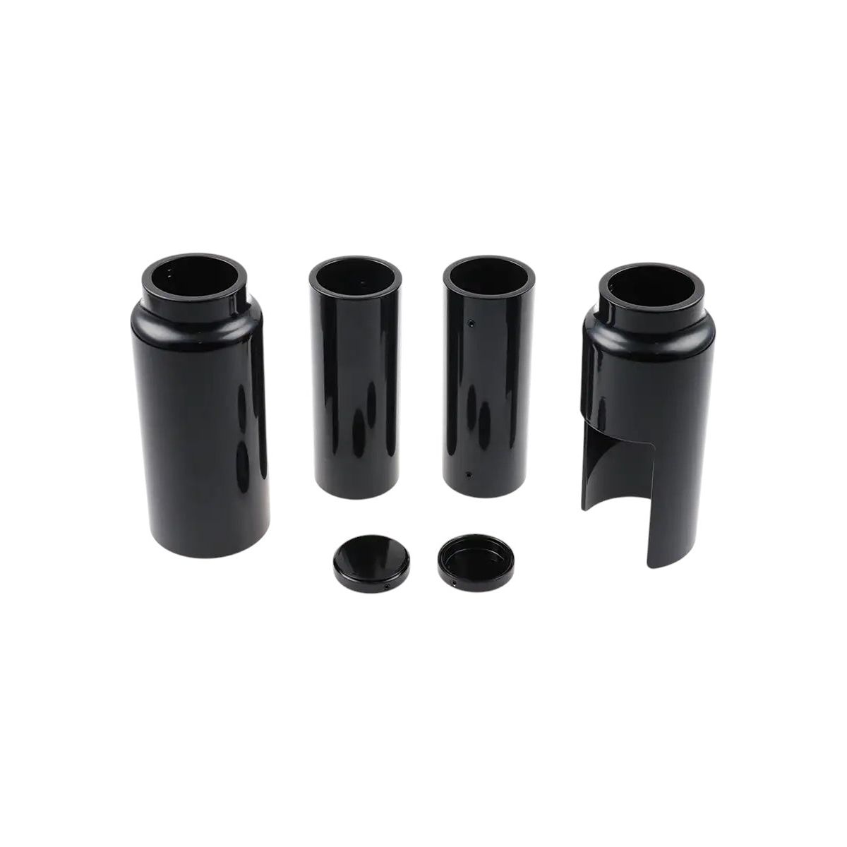 CULT-WERK - FORK COVER KIT ALUMINUM BLACK FOR STREET BOB &amp; STANDARD FROM 2018 