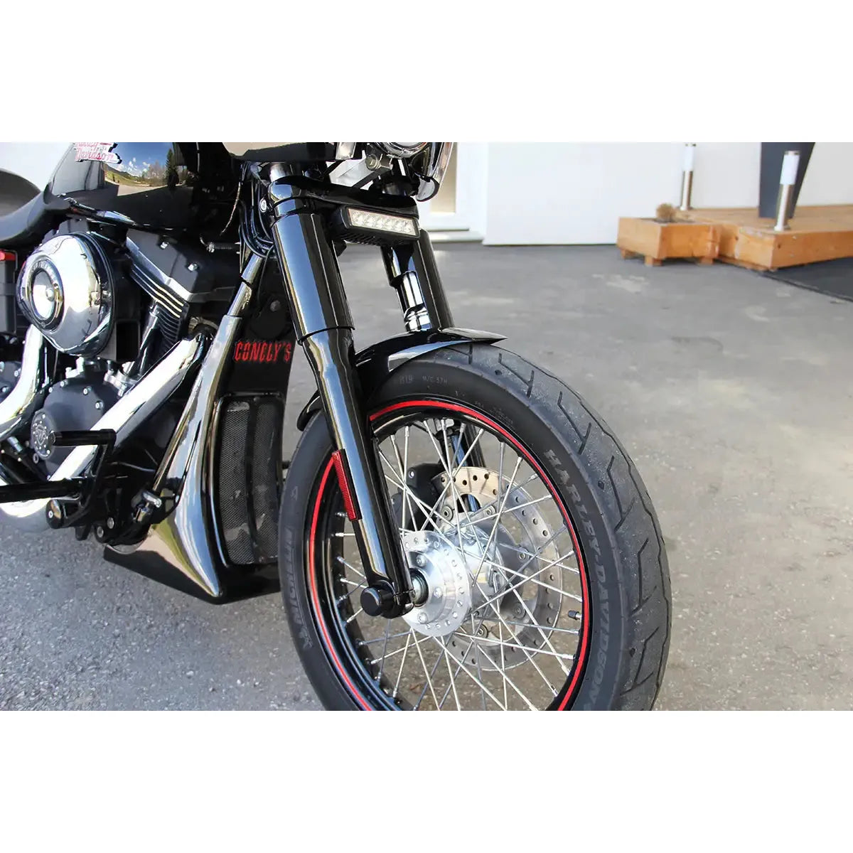 CULT-WERK - FRONT FENDER CLUBSTYLE FOR DYNA (07-17) &amp; SOFTAIL (2018-ON)