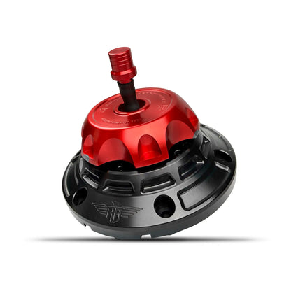 Heinz Bikes Performance belüfteter Tankdeckel Schwarz Rot – Produktansicht 2