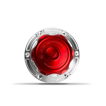 Heinz Bikes Performance belüfteter Tankdeckel Silber Rot – Produktansicht 2