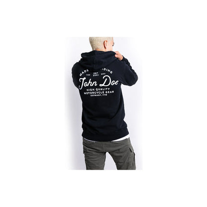 JOHN DOE® – HOODIE JD LETTERING BLACK