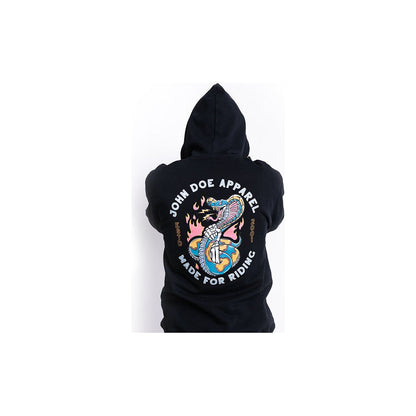 JOHN DOE® – HOODIE SNAKE II BLACK