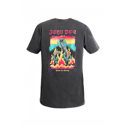 JOHN DOE® – T-SHIRT SNAKE ON FIRE IN 2 FARBEN