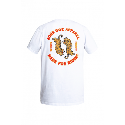 JOHN DOE® – T-SHIRT TIGER II WEIß