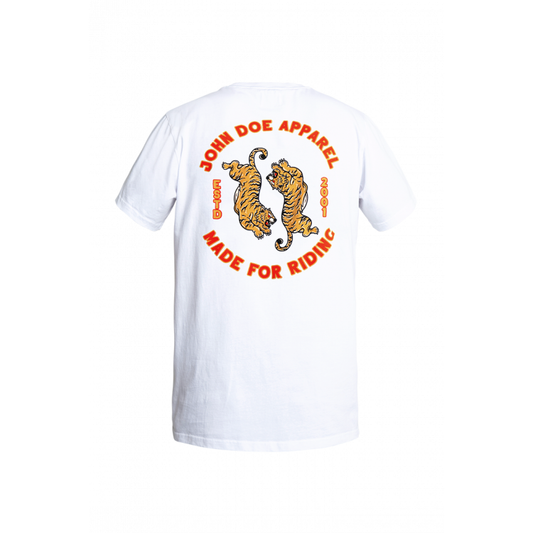 JOHN DOE® – T-SHIRT TIGER II WEIß